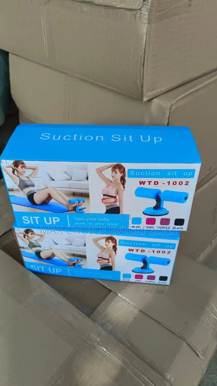 Suction 3 Cup Sit Up Bar With 6 Rope Also With Color Box