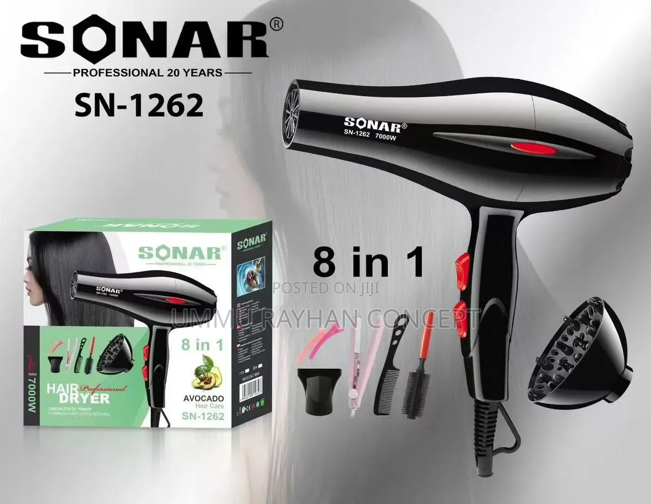 Sonar 8in1 Hair Car Kit