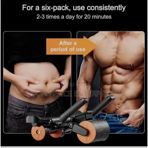 Abs Roller Wheel Workout Stomach Exercise Equipment for Home Gym Use