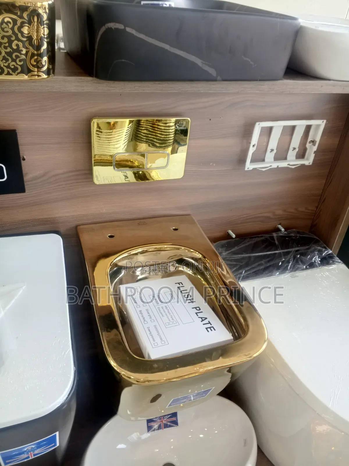 Quality Shining Gold Conceal W.C (Water Closet)