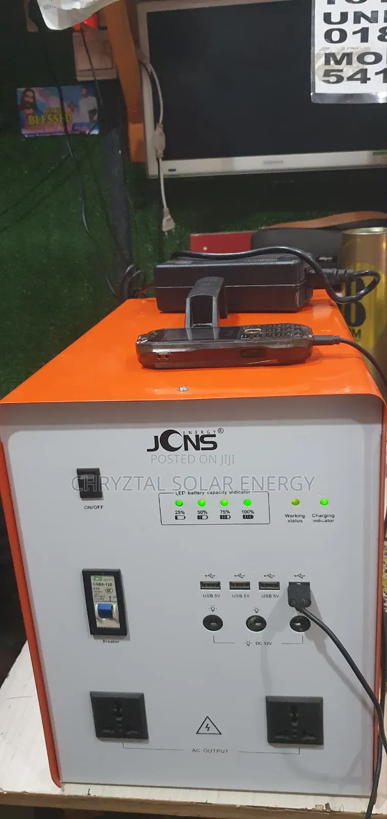 1000watts Solar Generator With Free Solar Panel, Bulbs Accessories