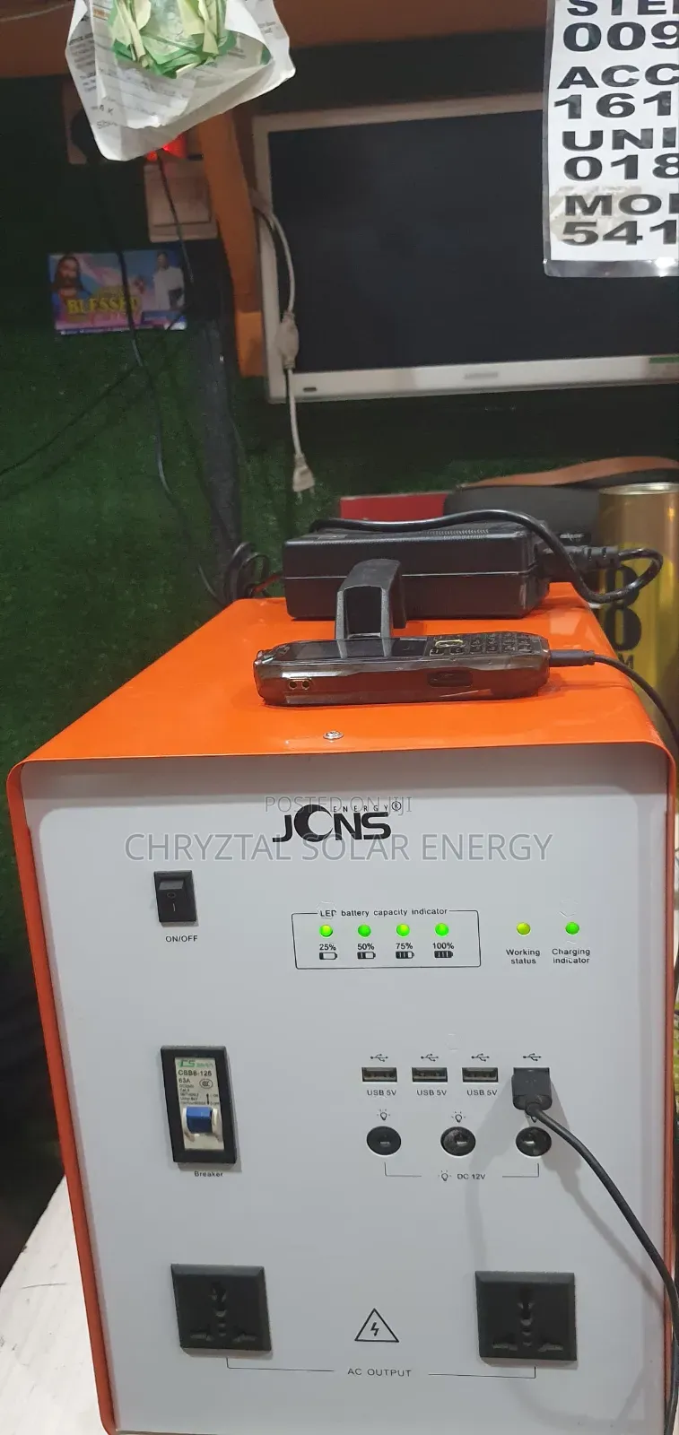1000watts Solar Generator With Free Solar Panel, Bulbs Accessories