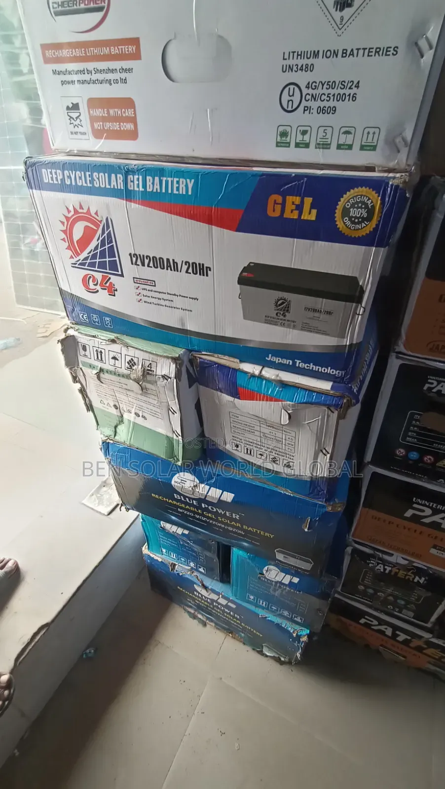200ah Deep Circle Solar Battery 12v