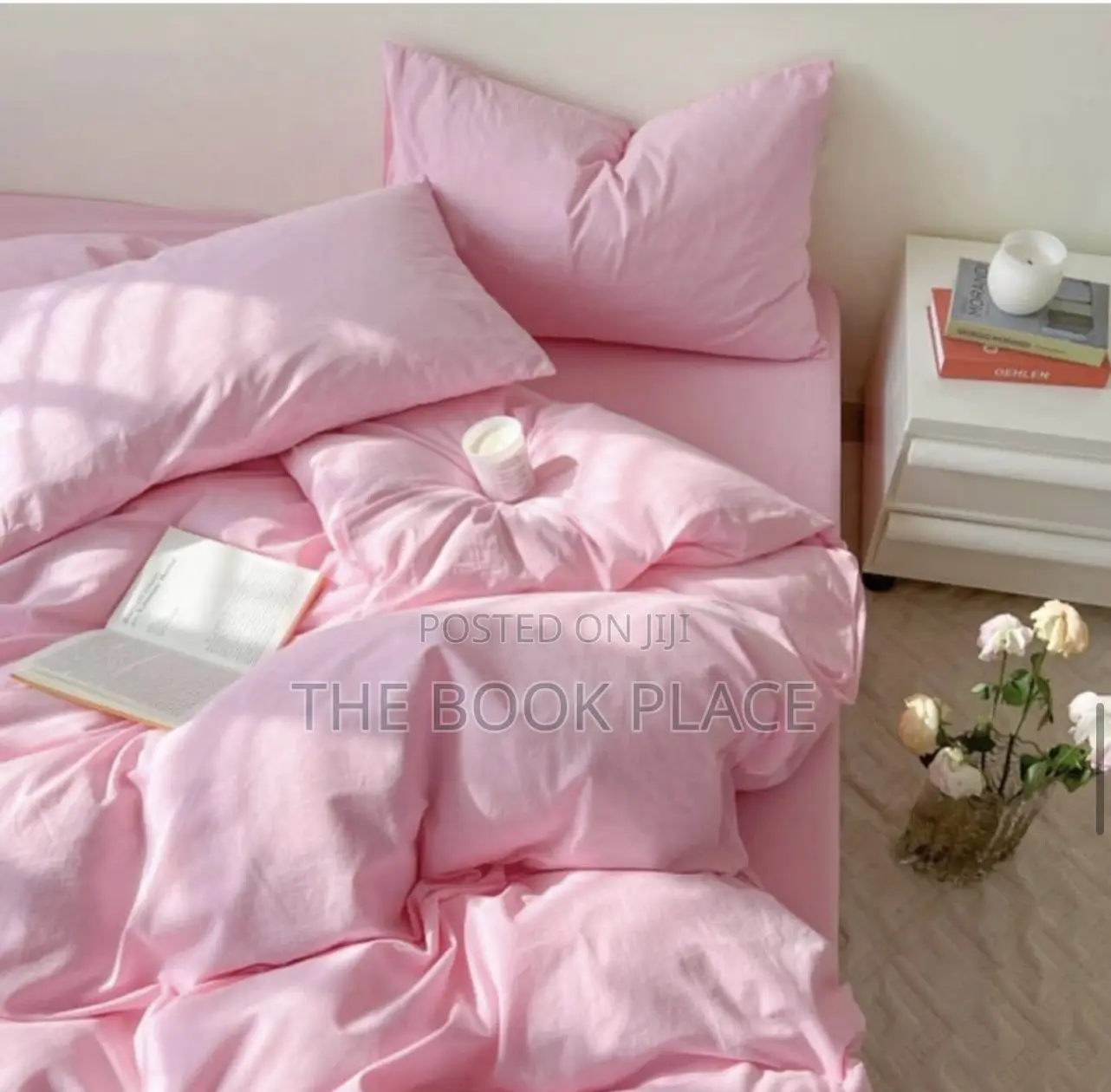 Light Pink Hundred Percent American Cotton Bedspread