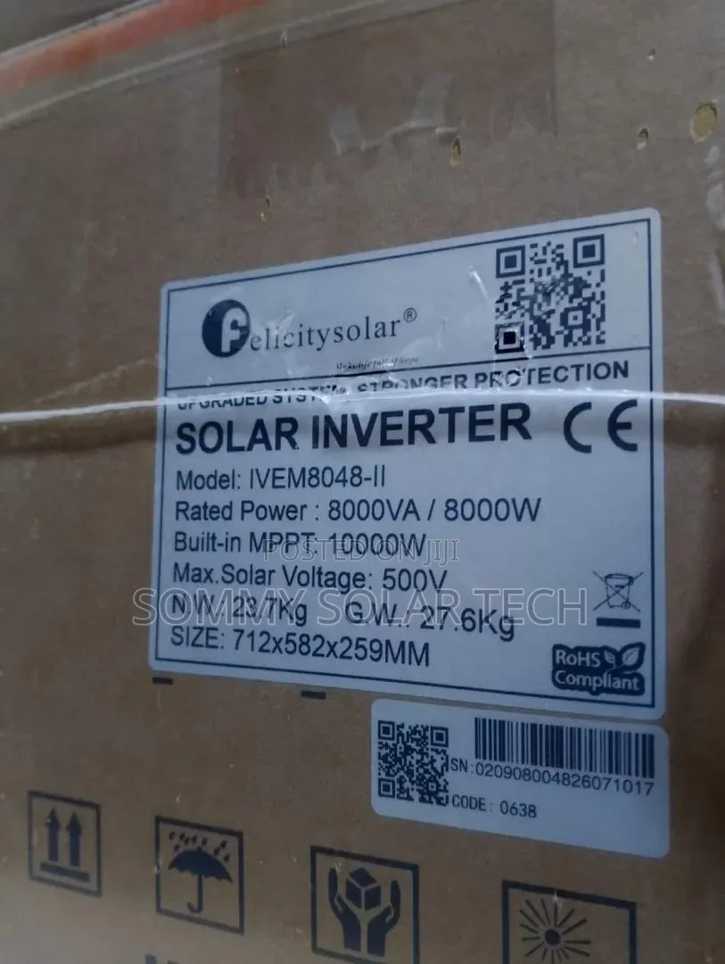 Felicity Hybrid Solar Inverter 8kva 48v