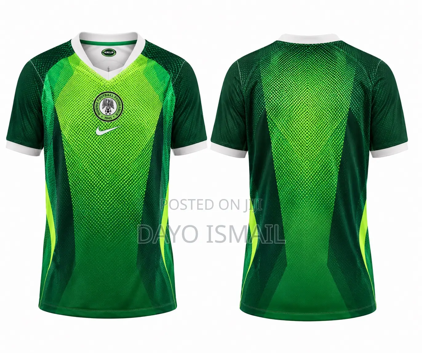 Nigeria Super Eagles Flame Edition Jersey – White Green