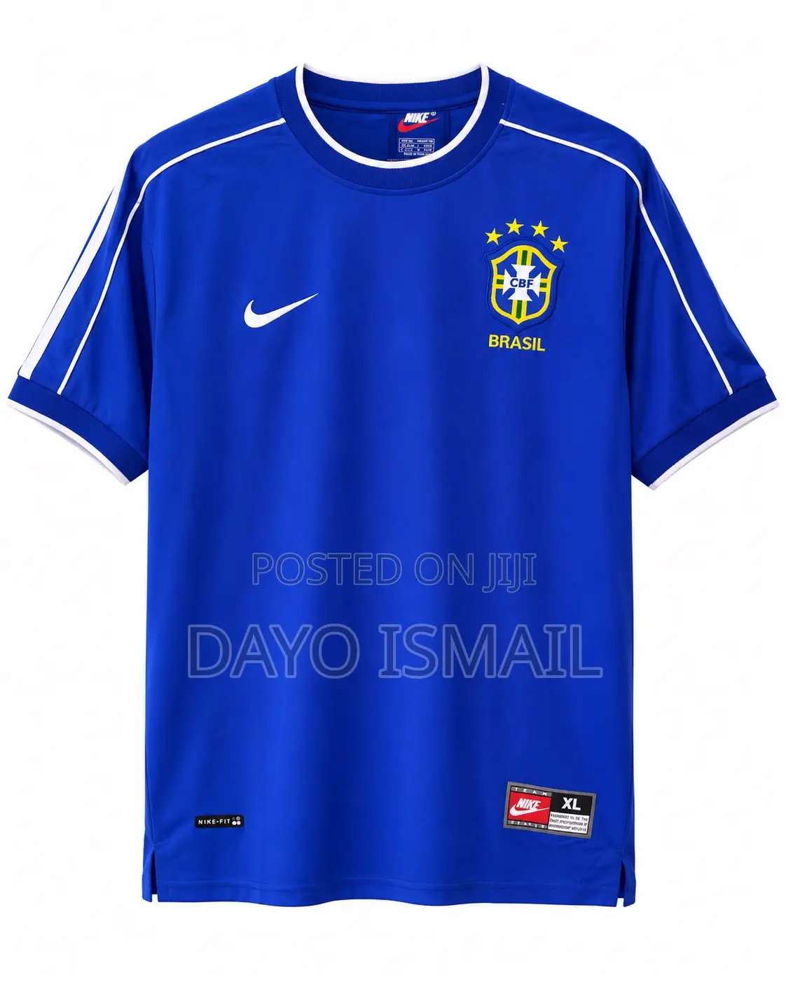 Brazil Retro Away Jersey Blue