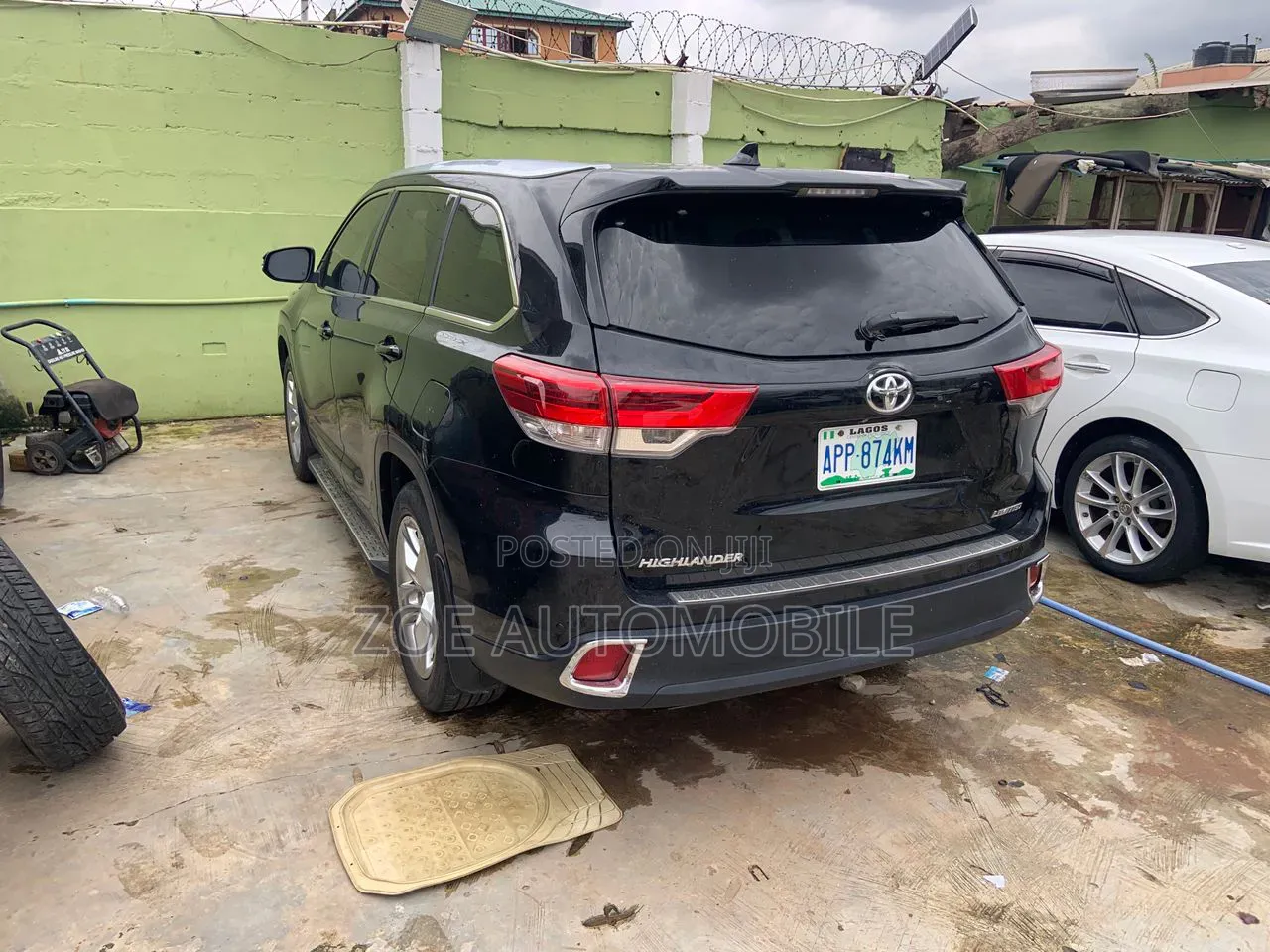 Toyota Highlander Limited V6 4x4 (3.5L 6cyl 6A) 2016 Black