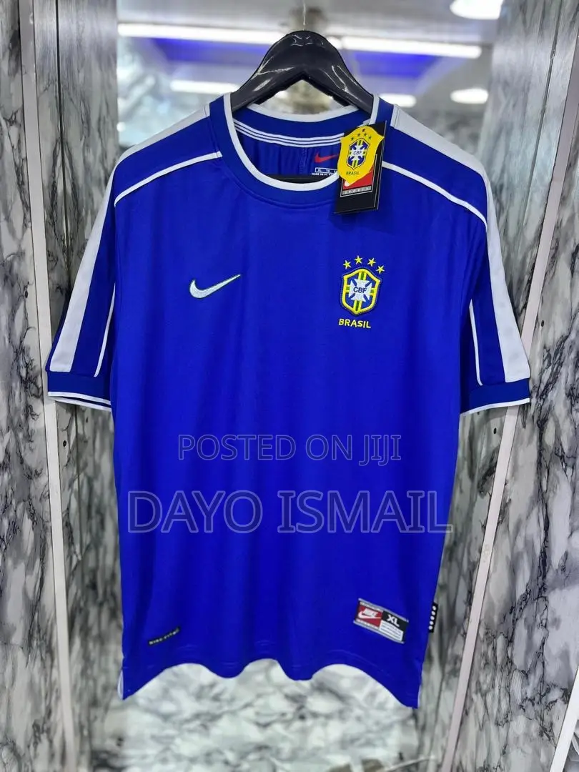 Brazil Retro Away Jersey Blue