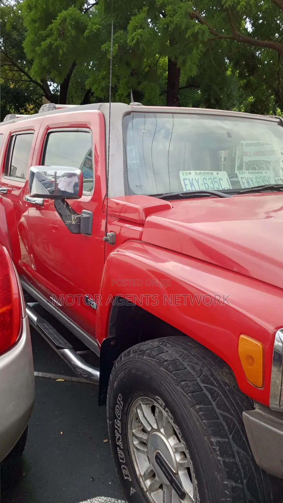 Hummer H3 SUV 2008 Red