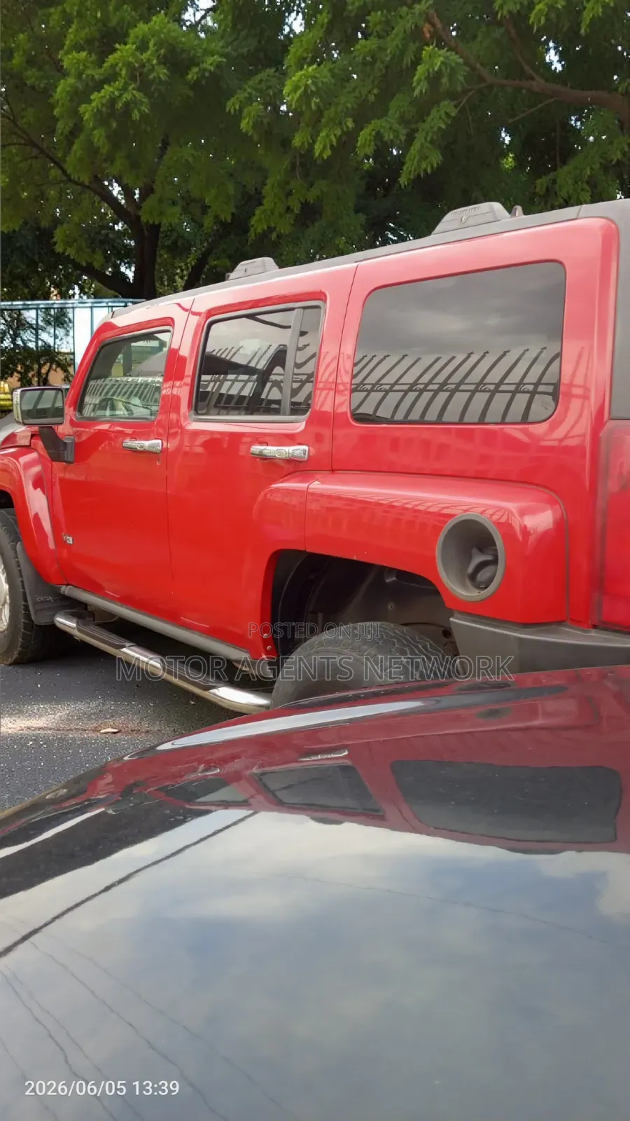 Hummer H3 SUV 2008 Red