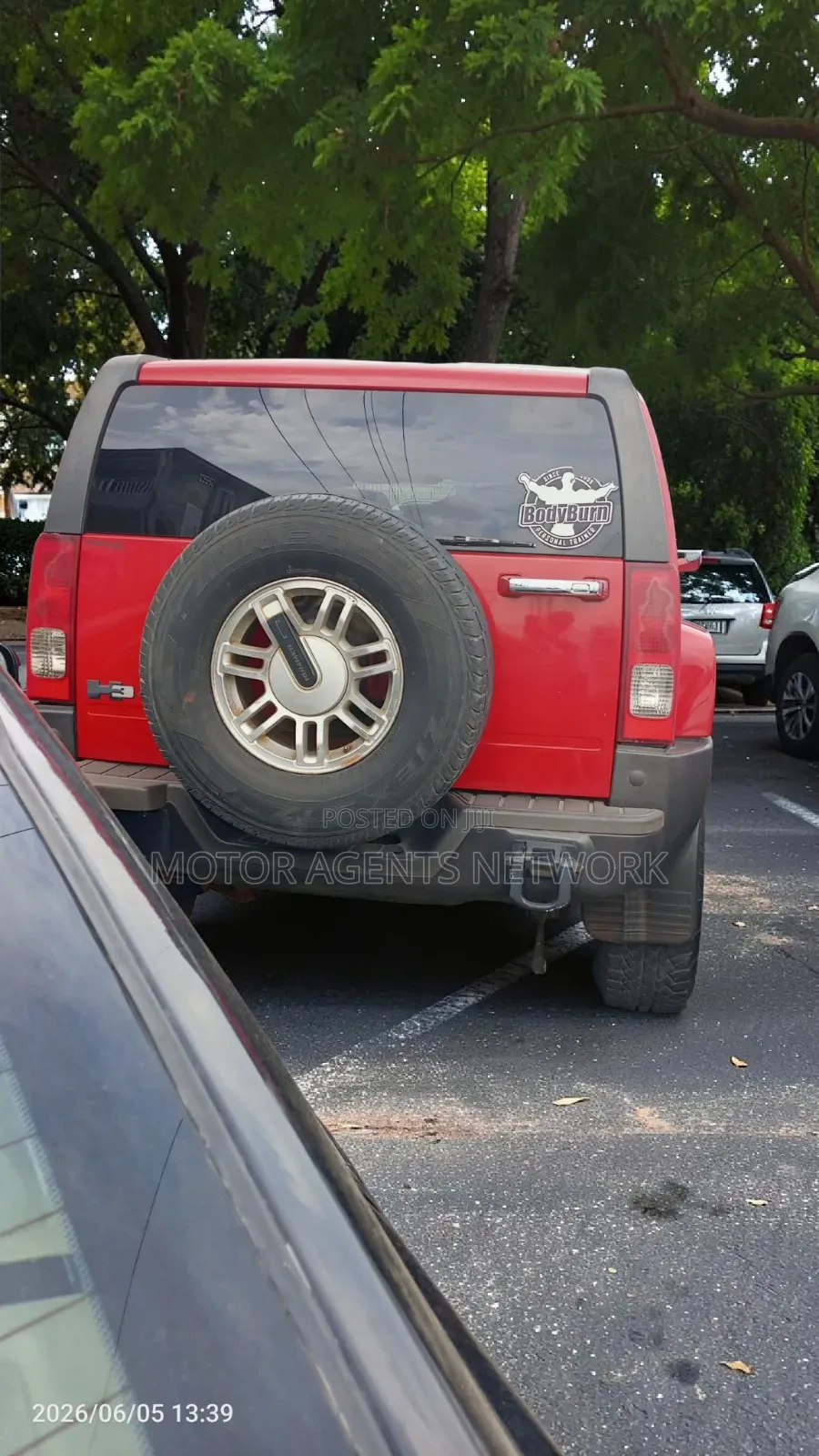 Hummer H3 SUV 2008 Red