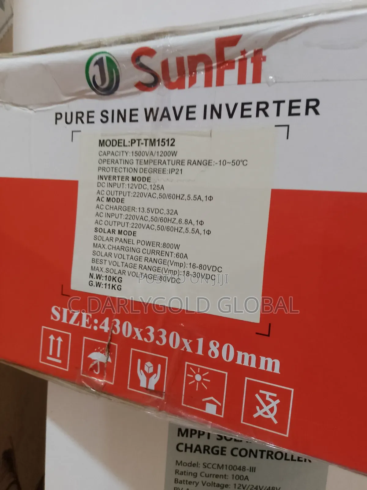 Sunfit 1.5kva 12v Hybrid Inverter