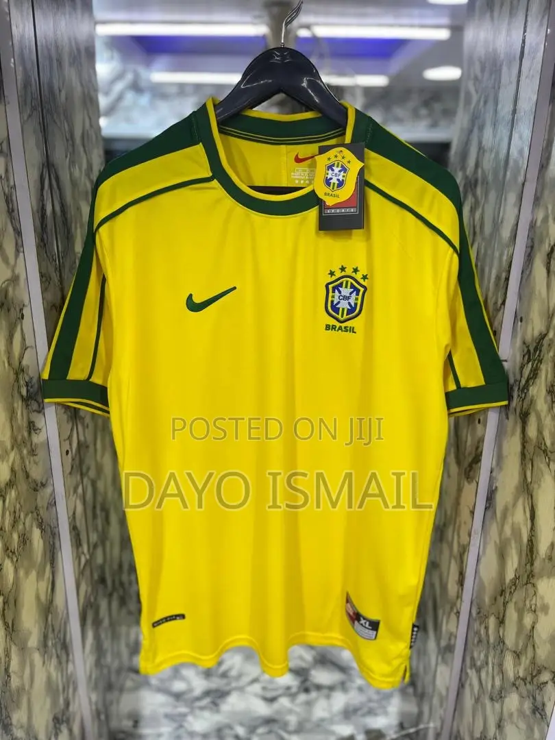 Brazil Retro Home Jersey - Yellow