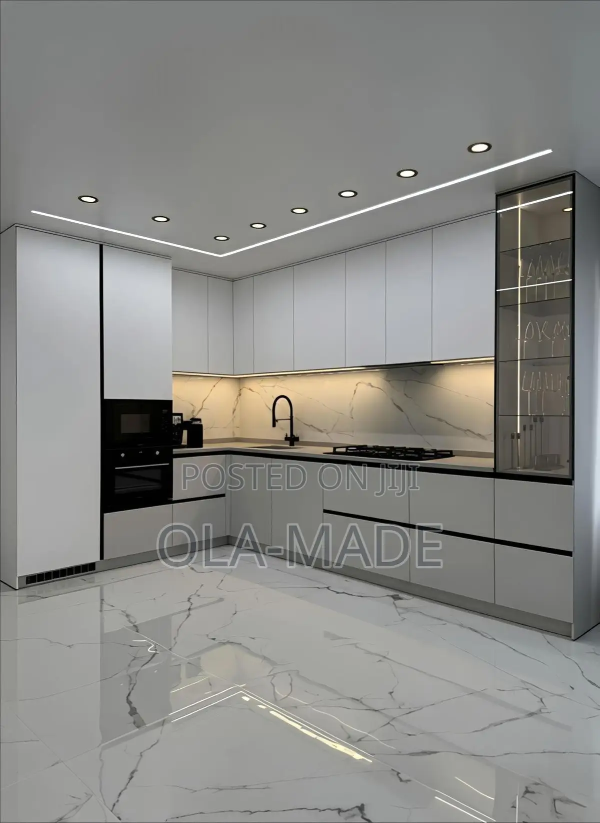 Glossy Luxury Kitchen Cabinet Available in Your Precise Color