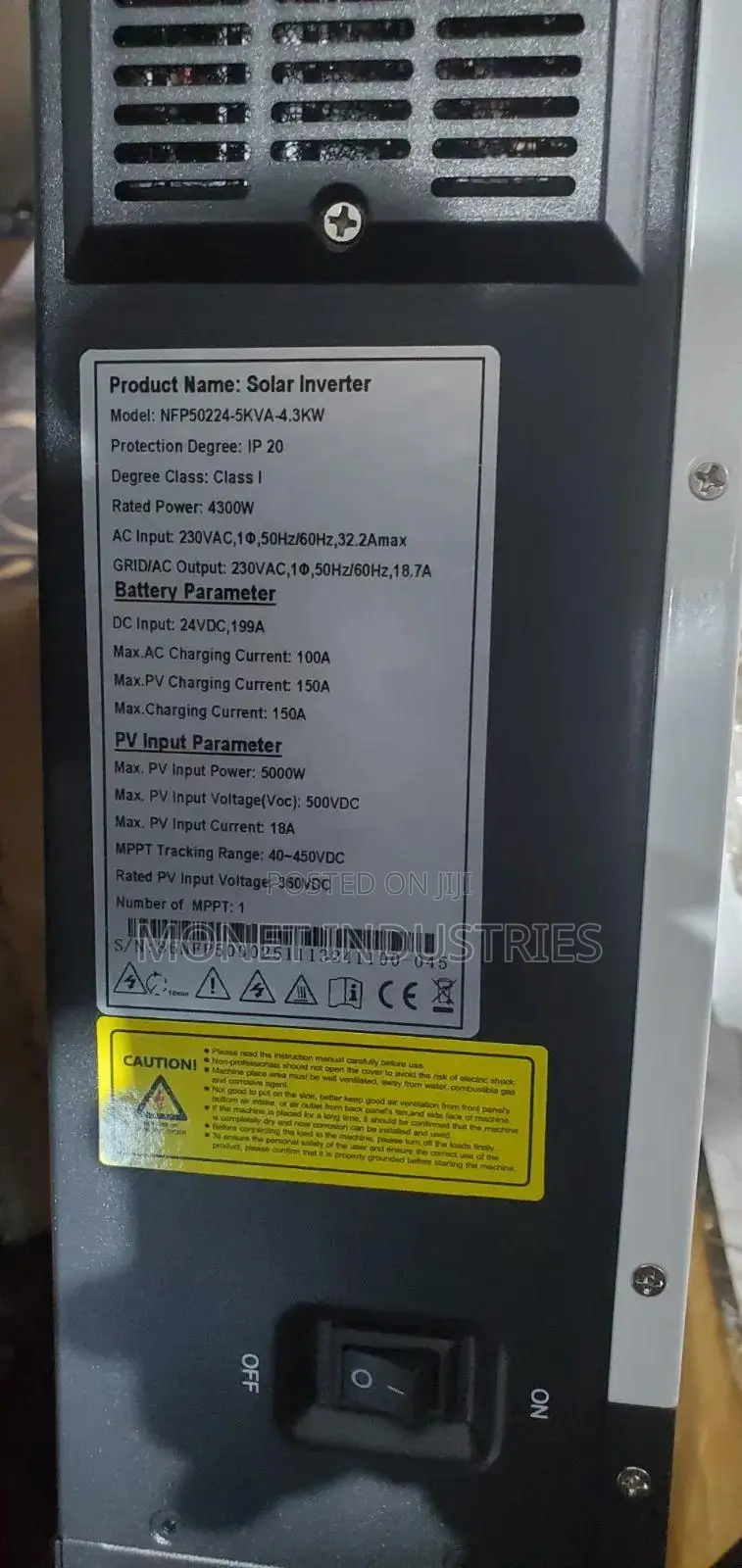 5kva 4.3kw 24v Kartel Hybrid Inverter
