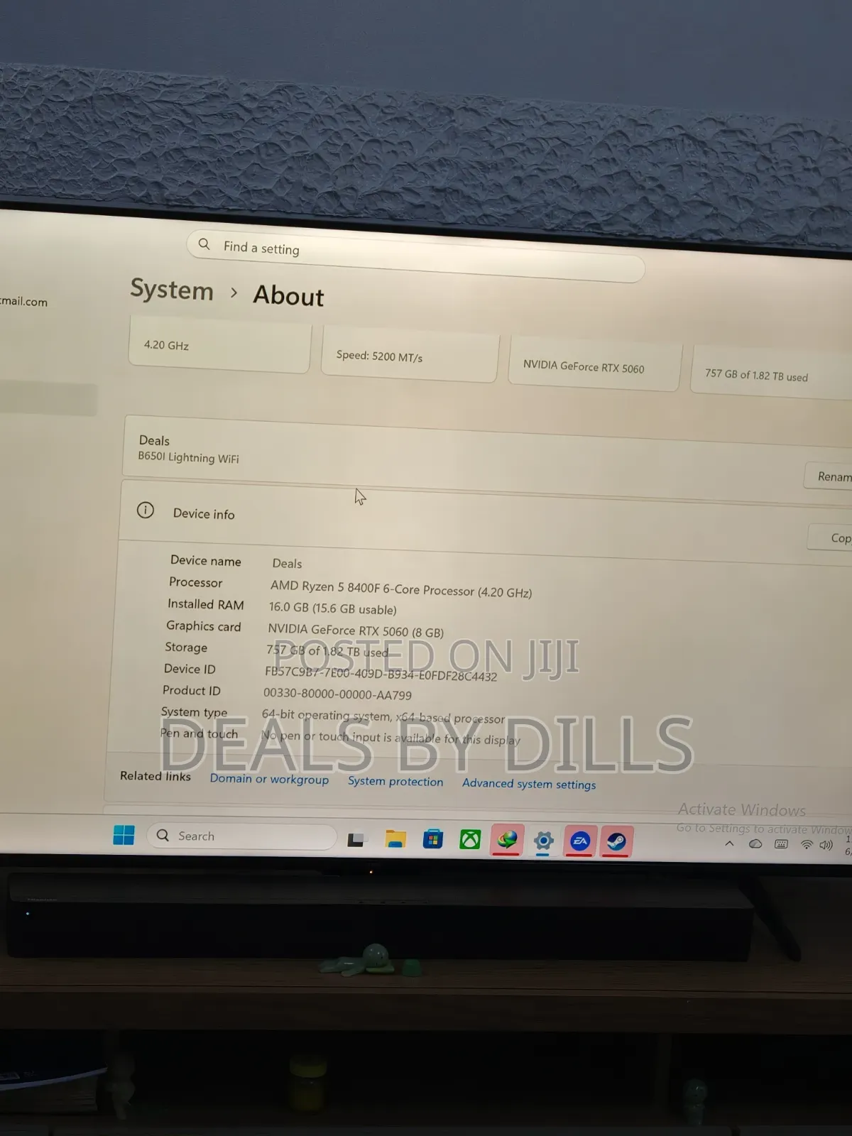 New Desktop Computer 16GB AMD Ryzen 5 SSD 2T