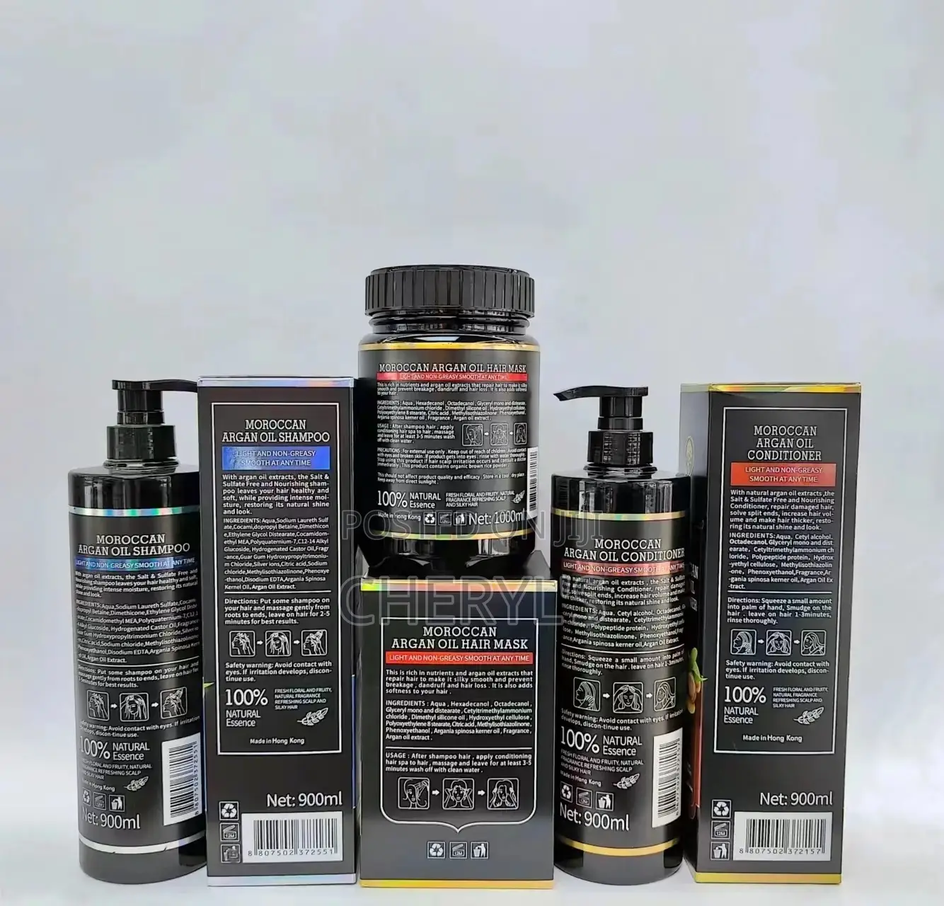New Moroccan Argan Oil Shampoo, Conditioner With Hair Mask