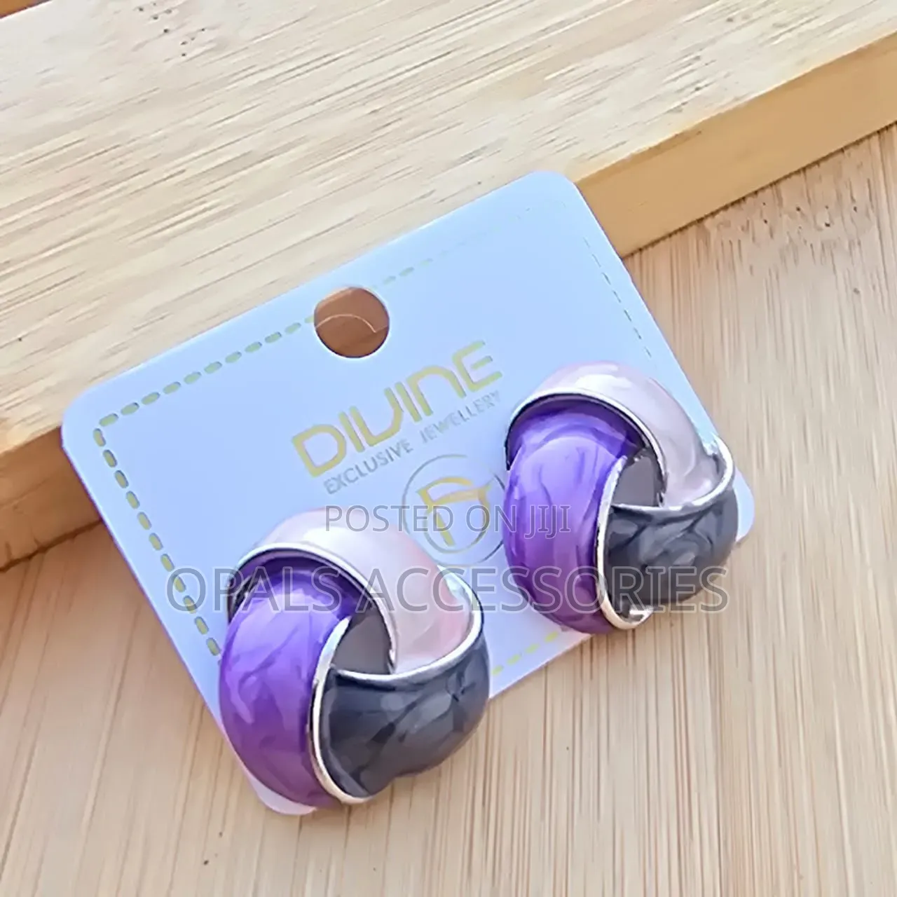 Retro Multi-Color Swirl Knot Enamel Tricolor Stud Earrings