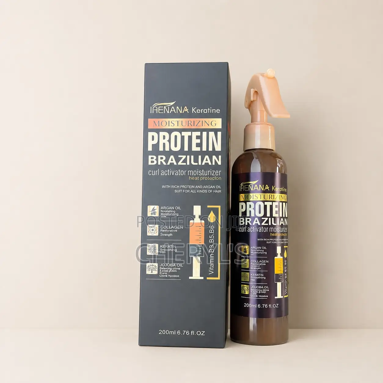 Protein Brazilian Curl Activator Moisturizer Heat Protector