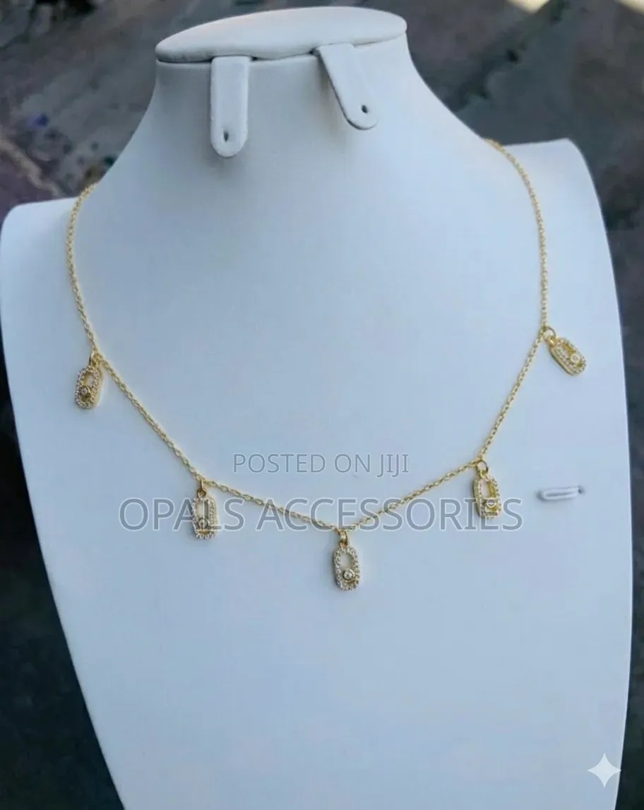 Chic Multi-Charm Geometric Pavé Choker Necklace