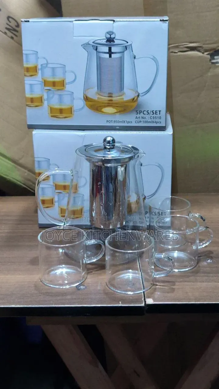 Glass Teapot Set(Teapot Cup Set ) X1