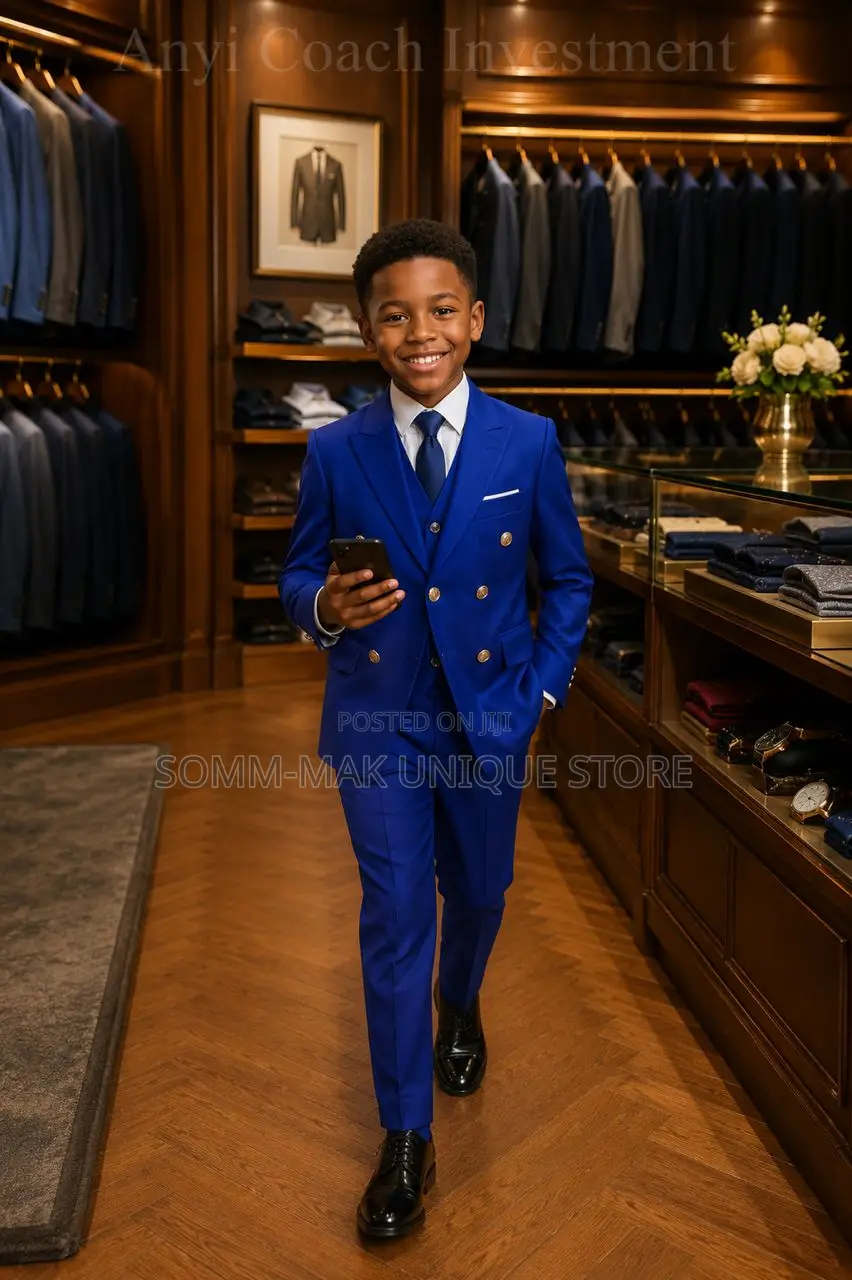 Turkey Boys' 3pcs Embroidery Tuxedo Formal Suit