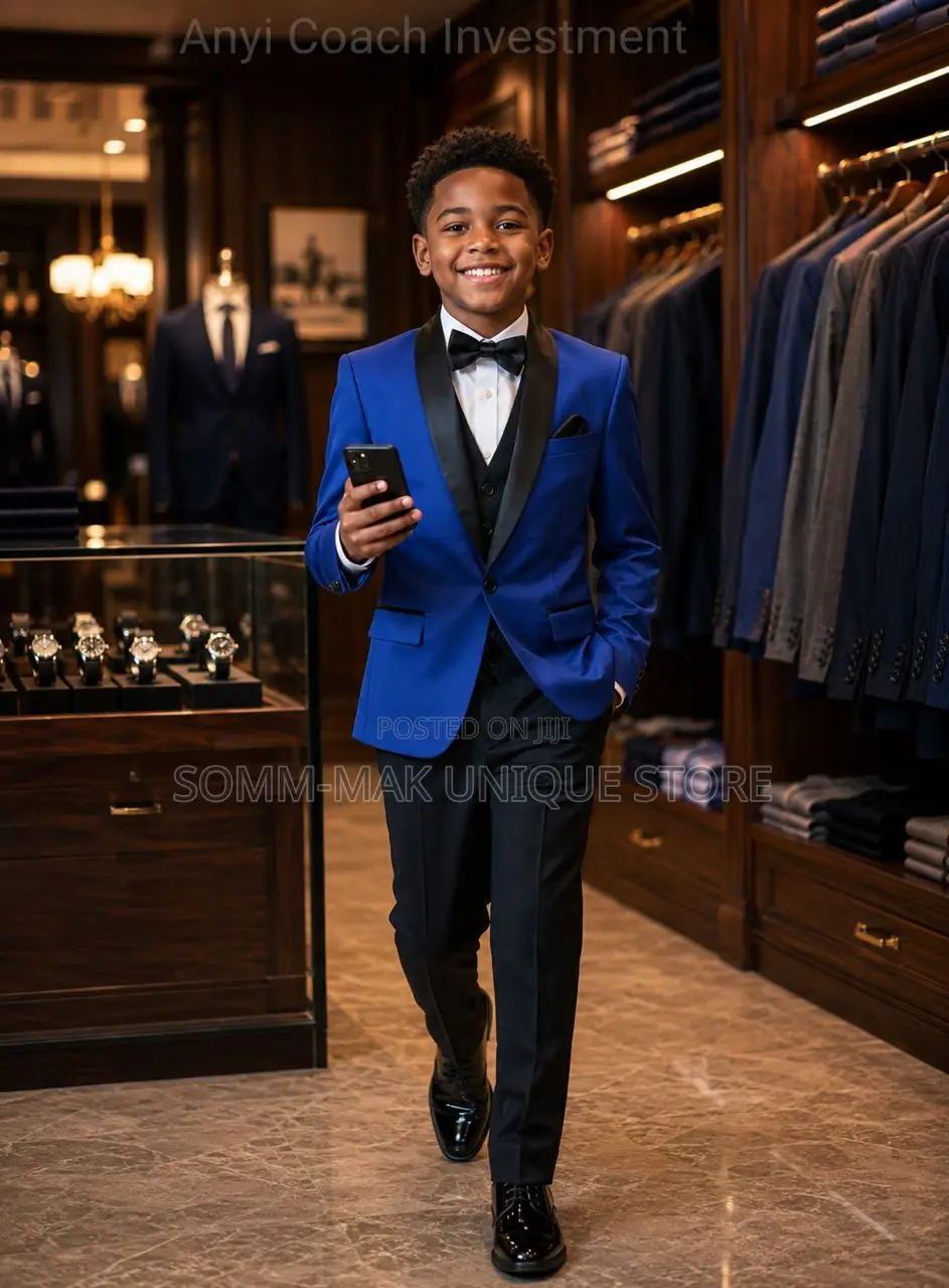 Turkey Boys' 3pcs Embroidery Tuxedo Formal Suit