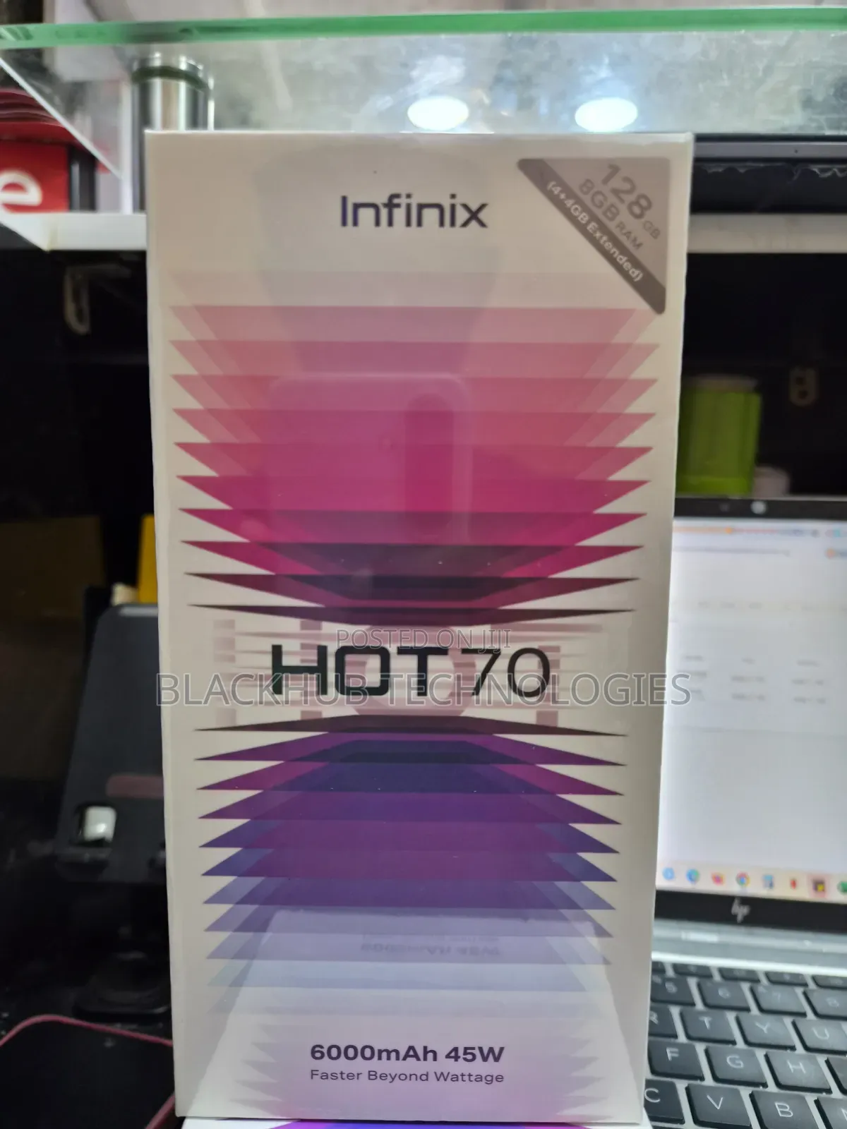 New Infinix Hot 70 128 GB Black