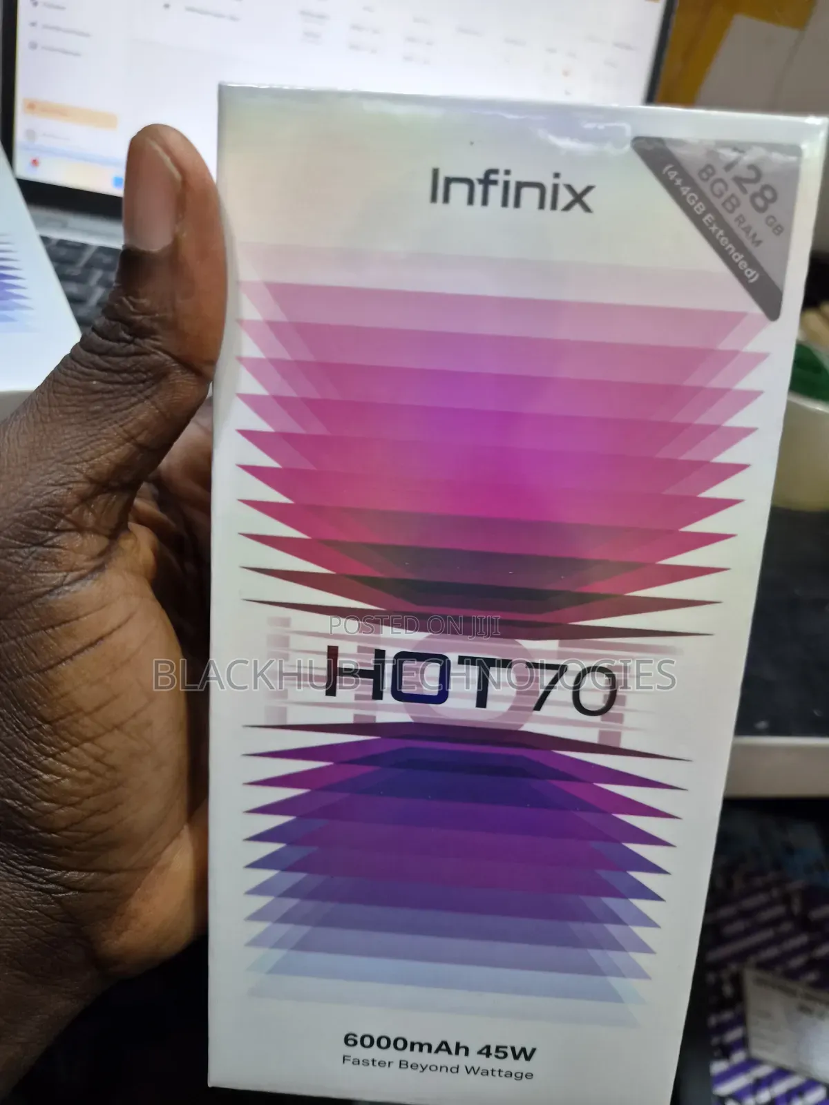 New Infinix Hot 70 128 GB Black