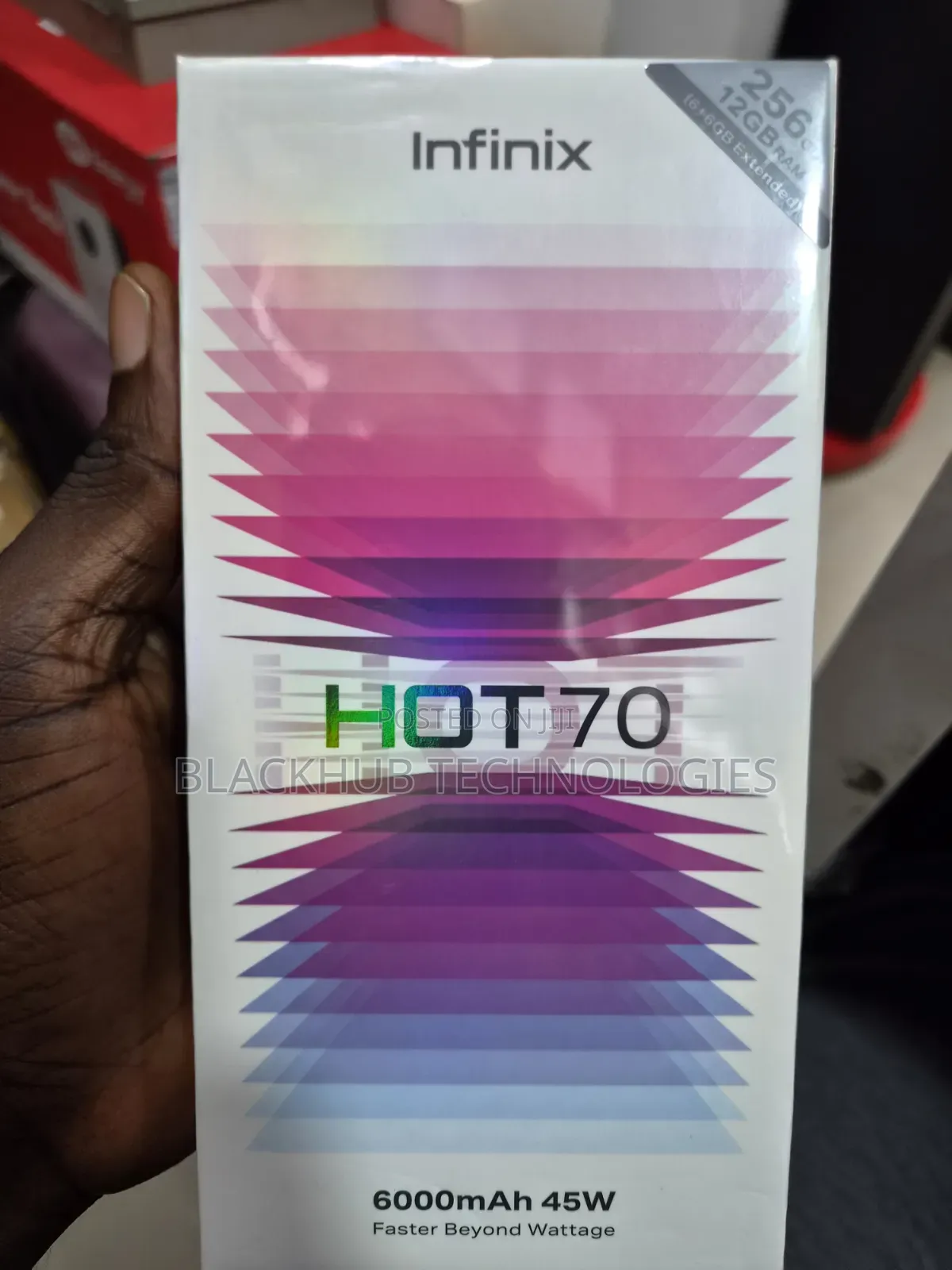 New Infinix Hot 70 256 GB Black