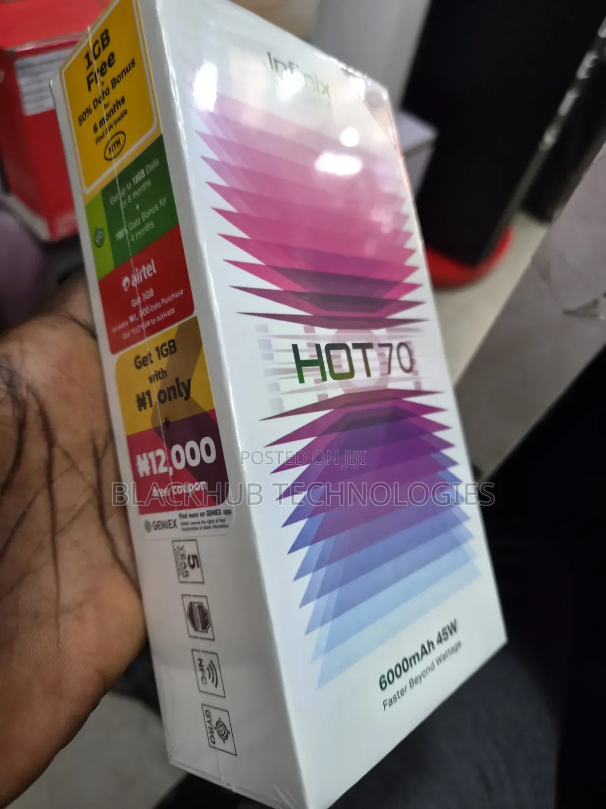 New Infinix Hot 70 256 GB Black