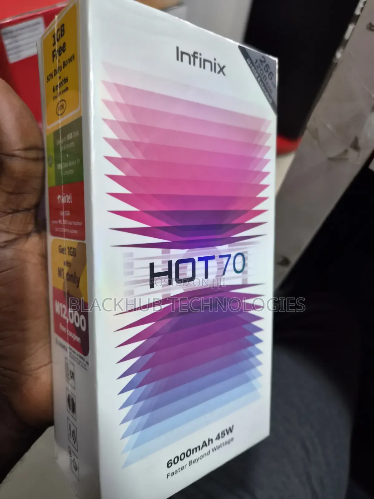 New Infinix Hot 70 256 GB Black