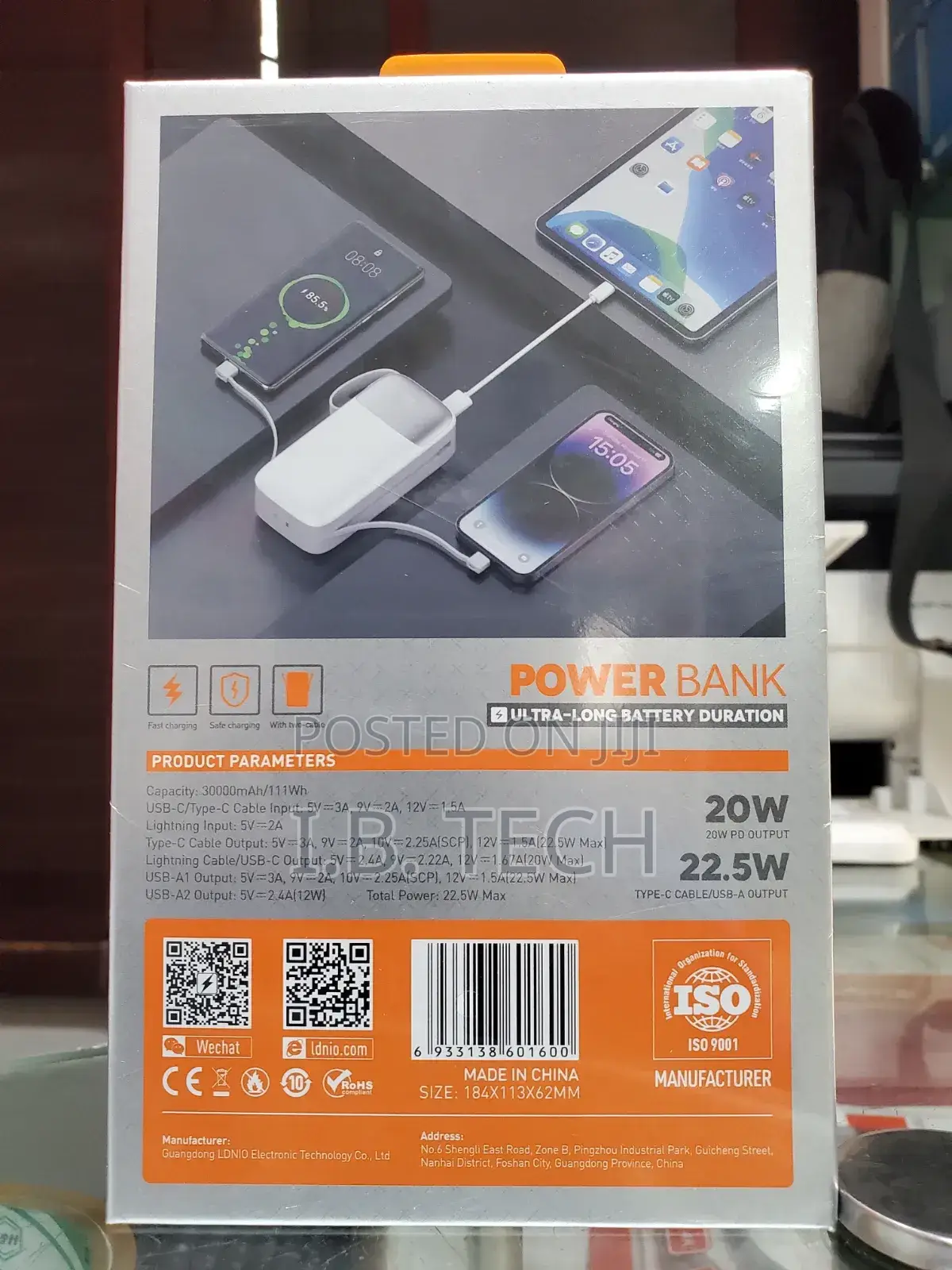 Ldnio Pq30 30000mah Ultra Long Battery Duration Power Bank