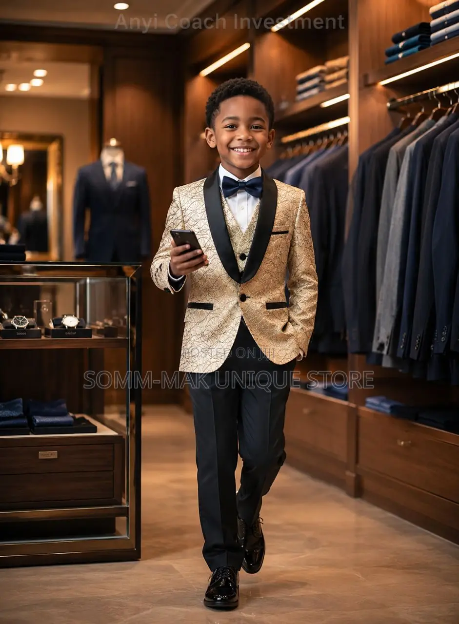 Turkey Classic Children Patterned Tuxedo Suit