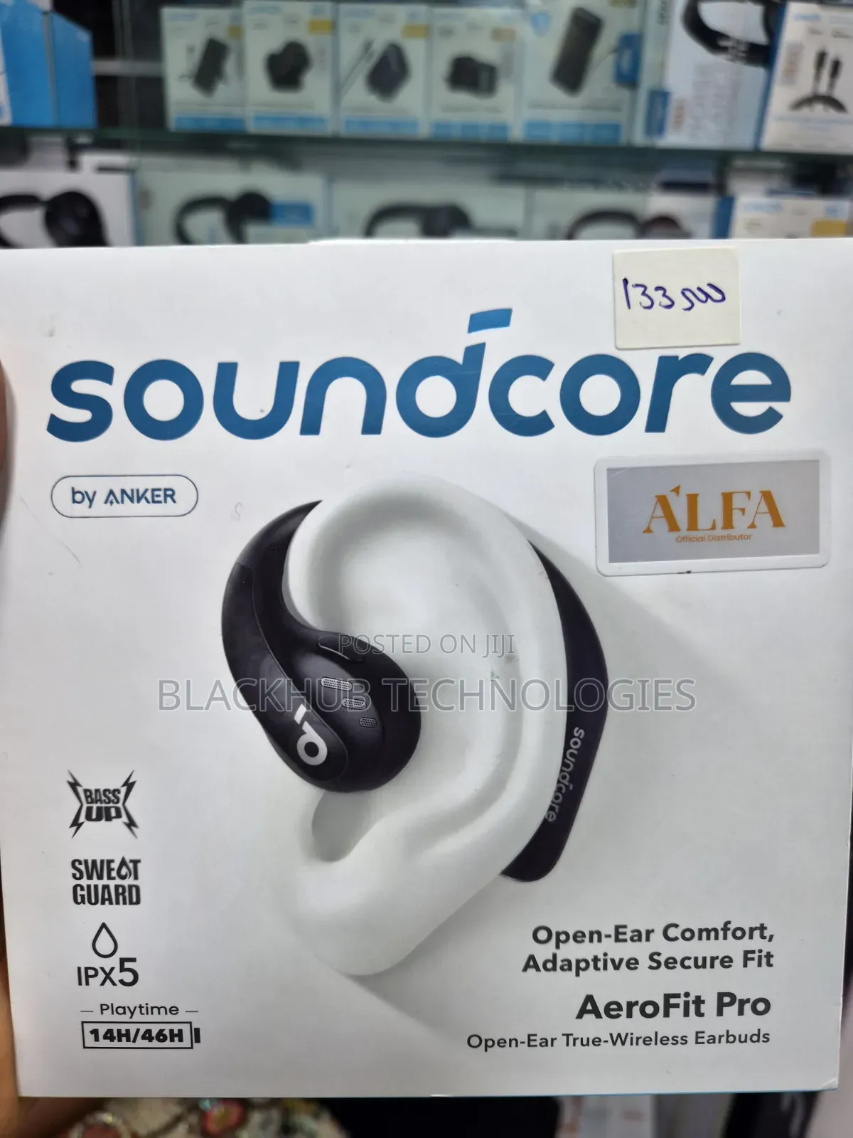 Anker Aerofit Pro, Open-Ear Comfort, Sweat Guard, 14h Playtime