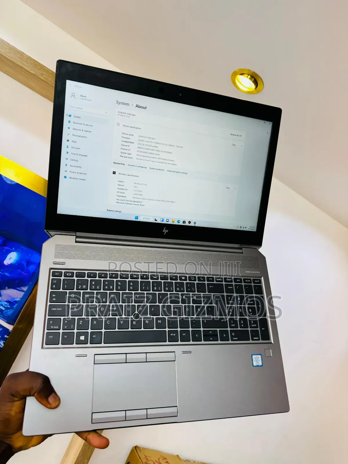 Laptop HP ZBook 15 G6 16GB Nvidia SSD 512GB