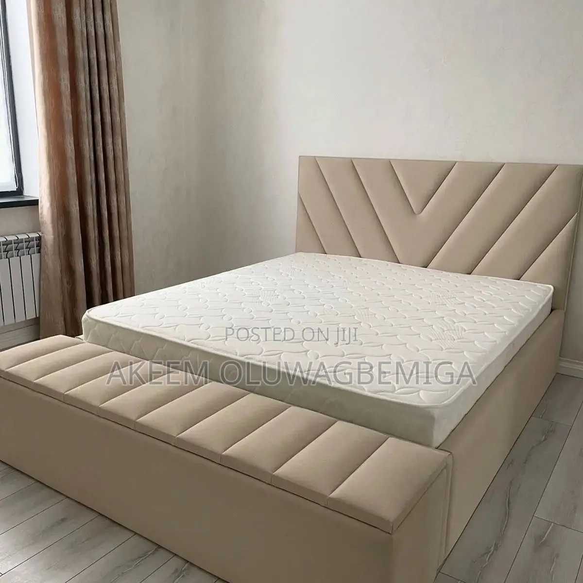 Brand New 6by6 Bedframe With Ottoman