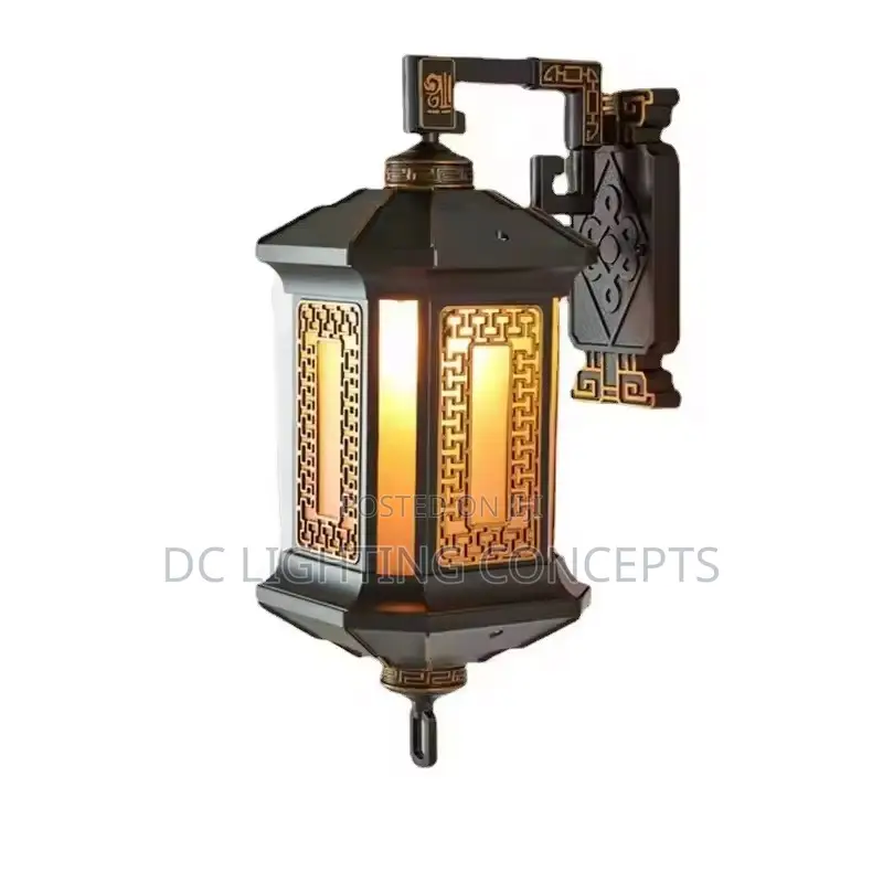 High Quality Waterproof Black Outdoor Lamp.