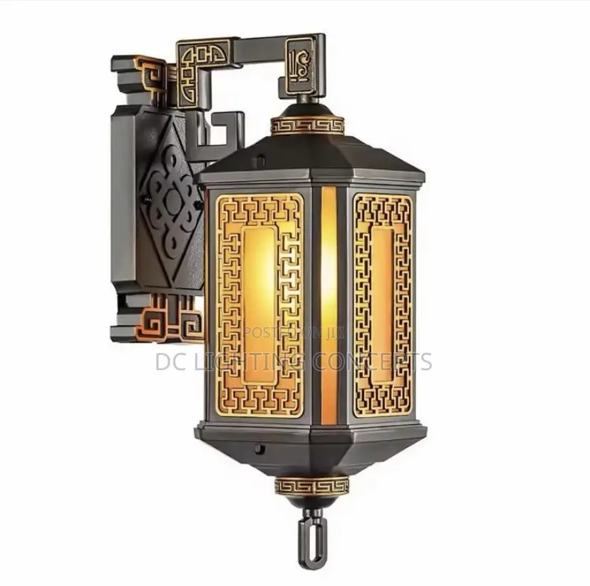 High Quality Waterproof Black Outdoor Lamp.