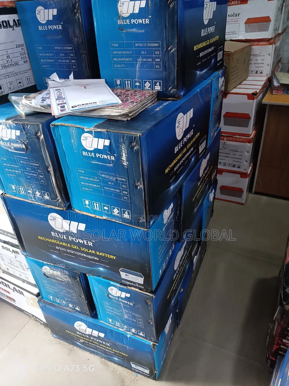 200ah Blue Power Deep Circle Solar Battery 12v