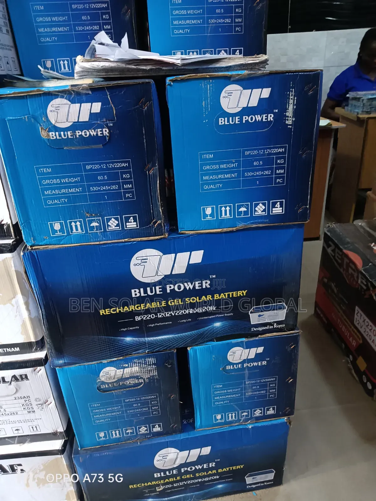 200ah Blue Power Deep Circle Solar Battery 12v