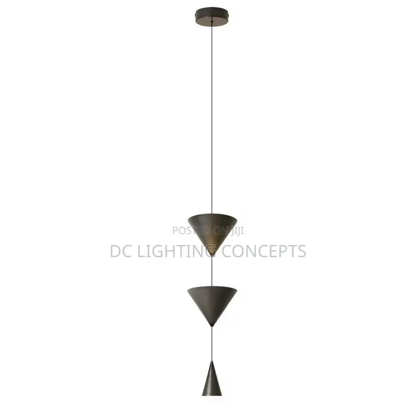 Nordic Long Cord Adjustable Height Led Pendant Light With Cone Shape