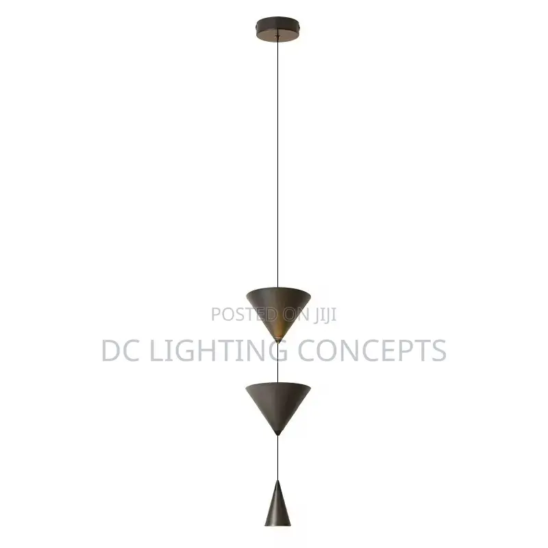 Nordic Long Cord Adjustable Height Led Pendant Light With Cone Shape