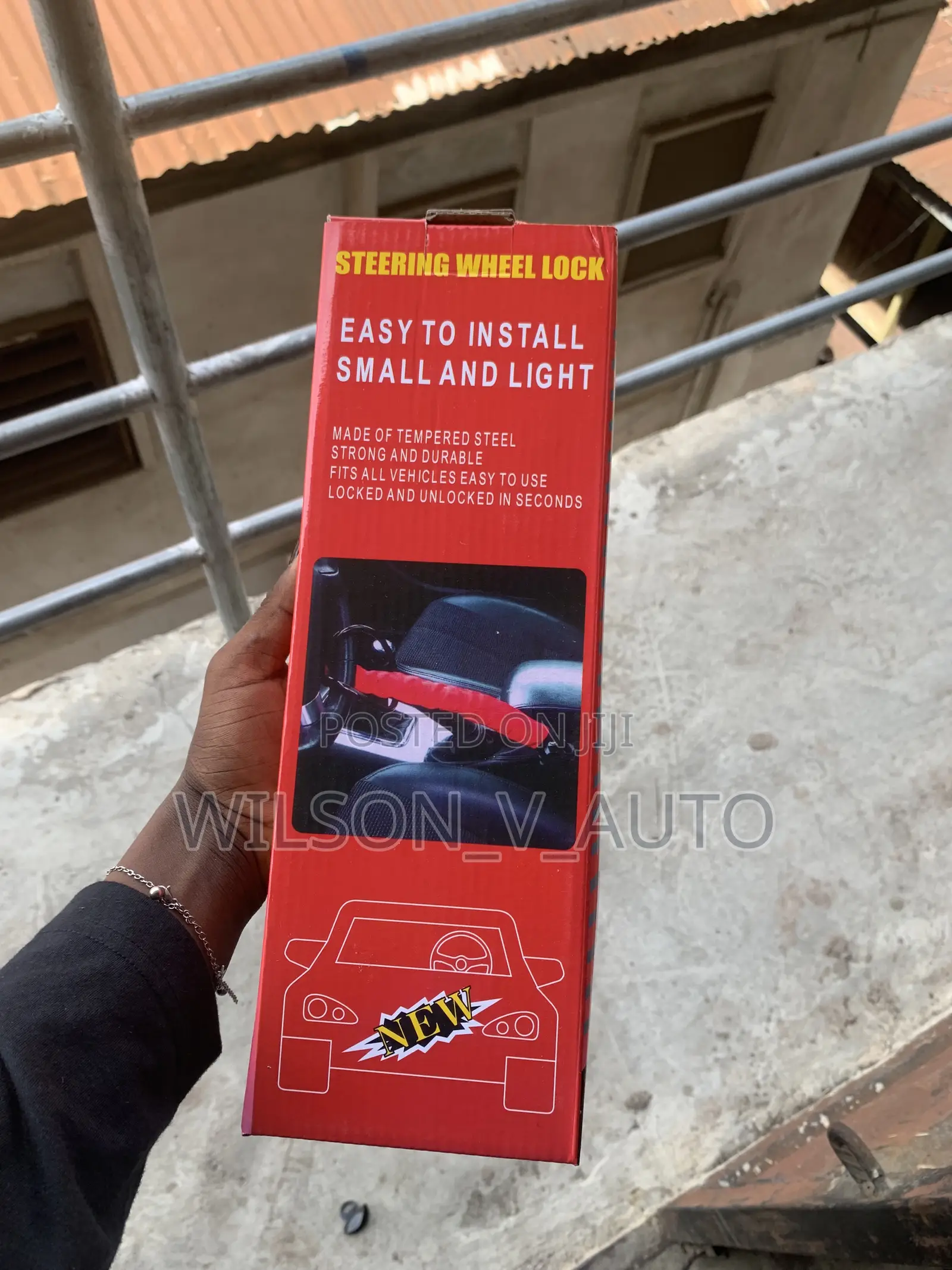 Universal Anti-Theft Car Steering Wheel Lock — Heavy Duty