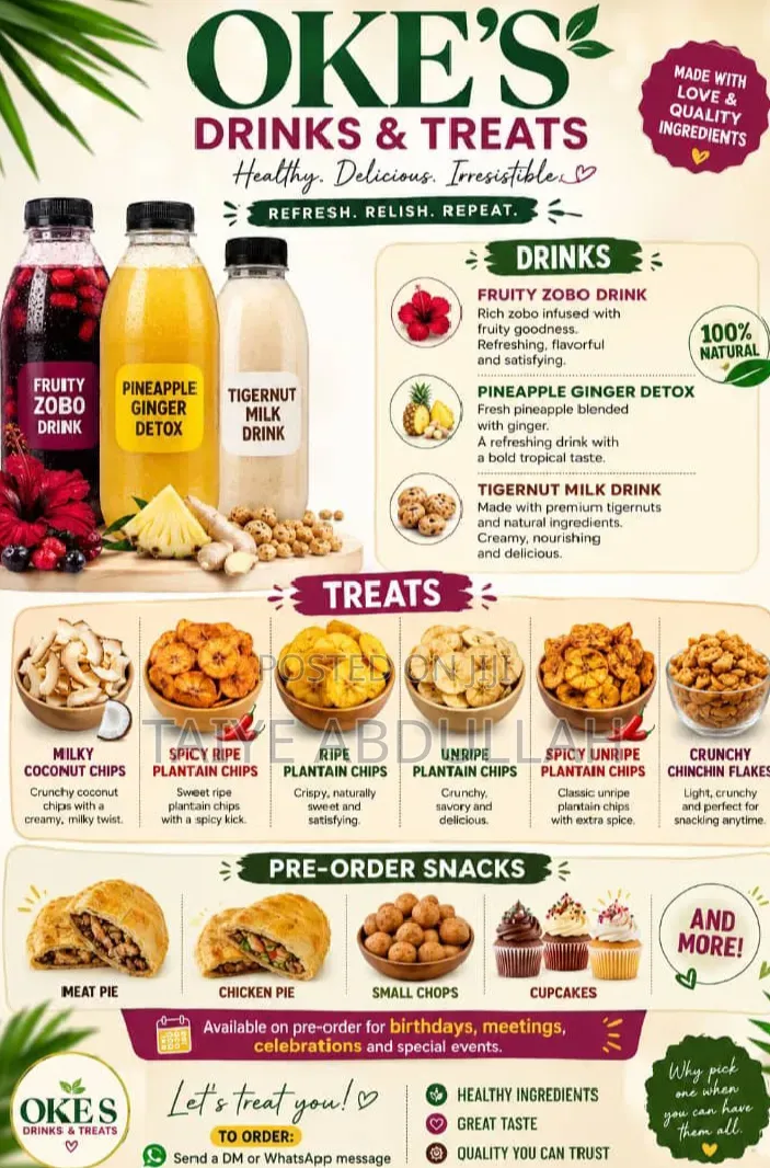 Oke's Drink And Treat For Event And Occasions