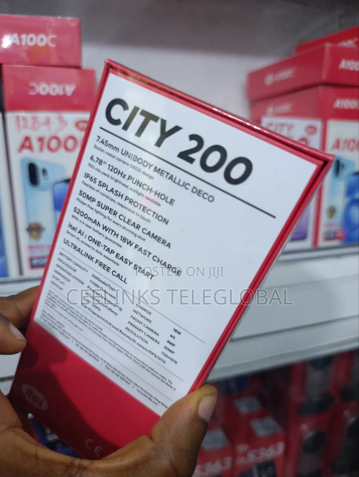 New Itel City 200 128 GB White