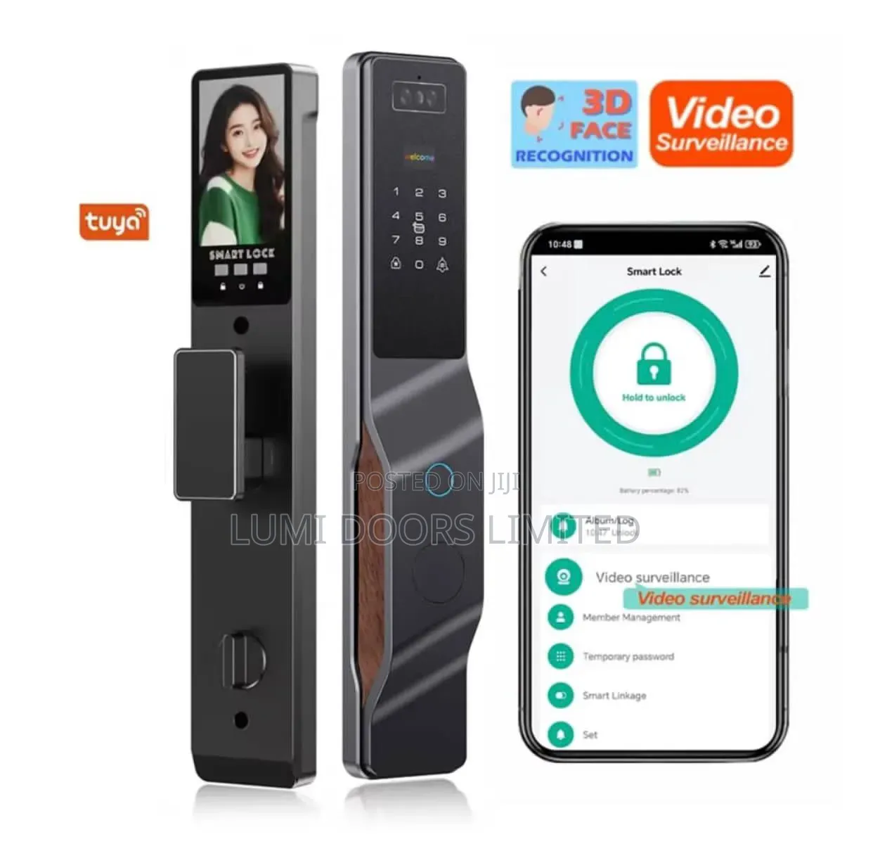 Smart Lock for Security Door With Video Surveillance
