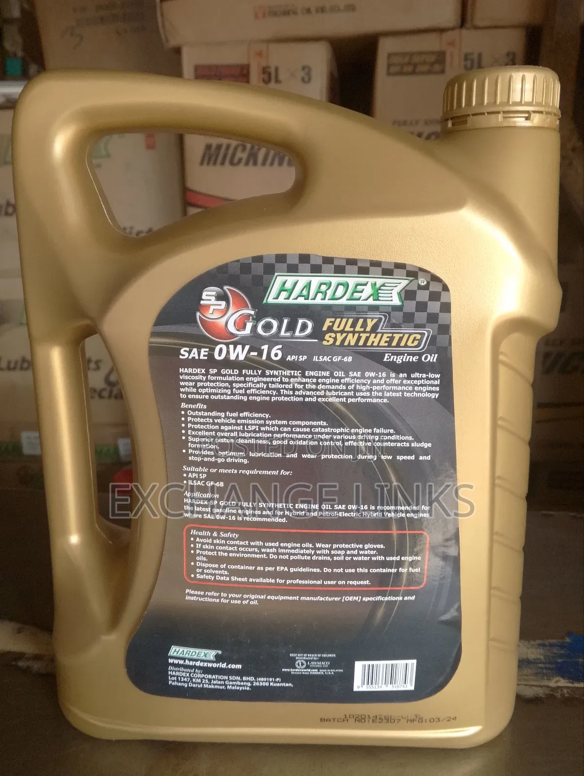 Hardex 0w-16 5l Engine Oil