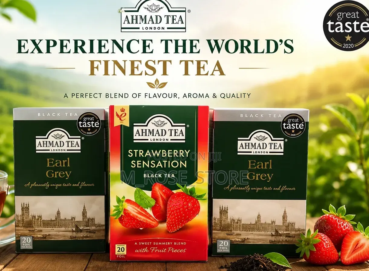 Premium Ahmad Tea – Earl Grey Strawberry Sensation